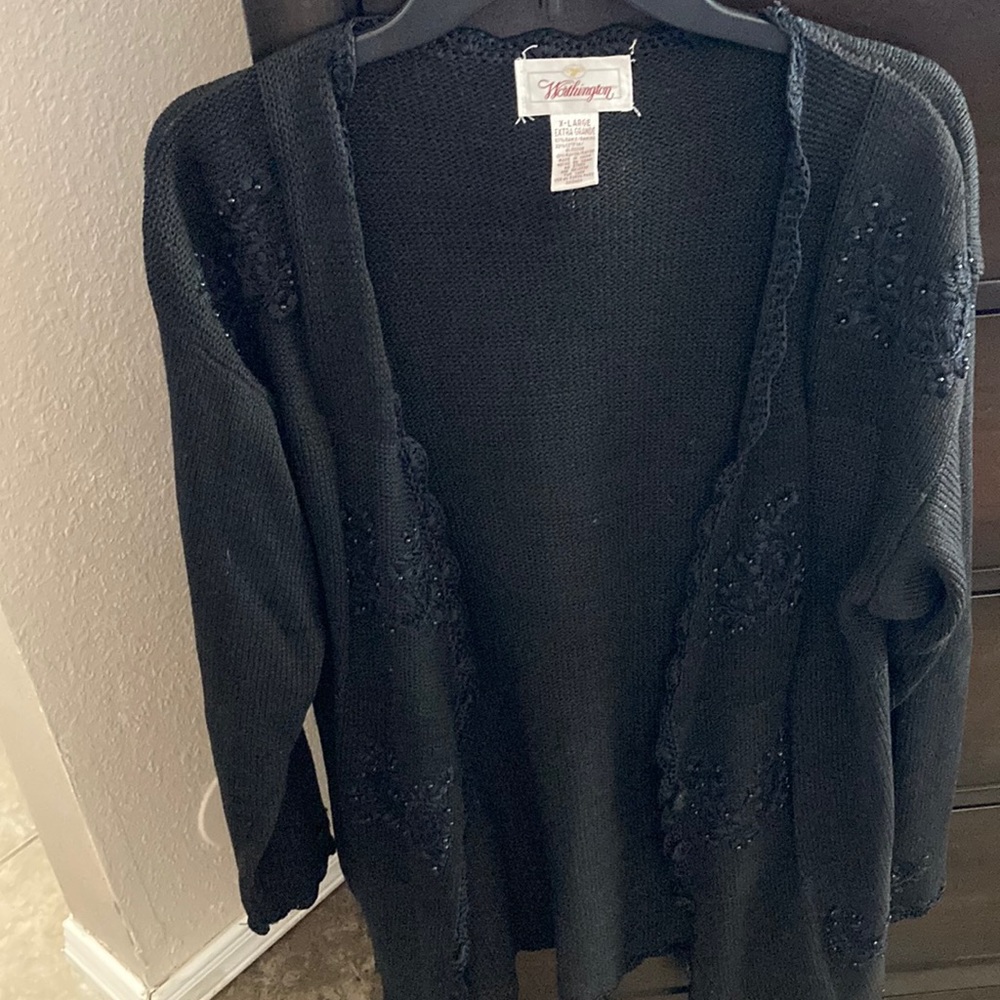 Worthington knitted embellished sweater.